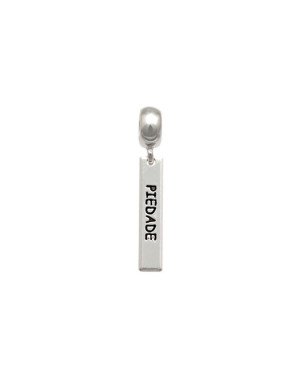 Pingente AG Berloque Placa 20x4 Piedade c/ Resina - G5 - 4mm x 28mm - 1.32gr