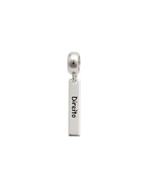 Pingente AG Berloque Placa 20x4 Profissao Direito c/ Resina - G5 - 4mm x 28mm - 1.25gr