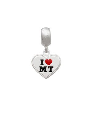 Pingente AG Berloque Coracao 12mm I Love Mato Grosso - MT - G5 - 12mm x 21mm - 1.33gr