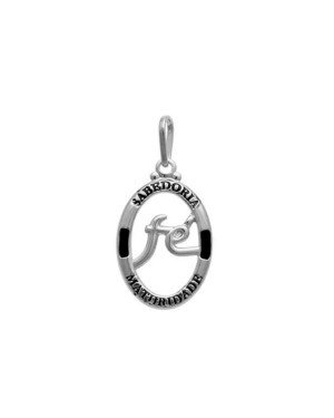 Pingente AG Oval Fe Vazado (Resina) - G5 - 14mm x 29mm - 1.23gr