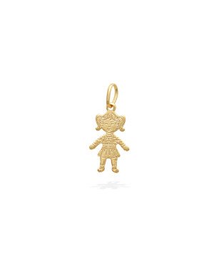 Pingente Menina - 00 - 9mm x 22mm - 0.62gr