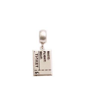 Pingente AG Berloque Ticket (Resina) - G5 - 10mm x 24mm - 1.85gr