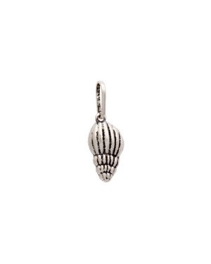 Pingente AG (Envelhecido) Caracol Marinho 13mm  - G5 - 8mm x 21mm - 0.72gr