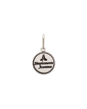 Pingente AG (Envelhecido) Simplesmente Acontece - G3 - 12mm x 21mm - 1.07gr