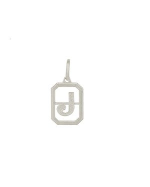 Pingente Quadrado Letra J - G3 - 11mm x 22mm - 0.79gr