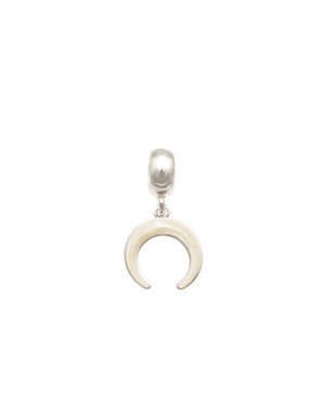 Pingente AG Berloque Chifre Boho 12mm Reticulada p/ Resina  - G5 - 12mm x 24mm - 1.12gr