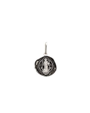 Pingente AG Sao Bento Irregular (Resina 2 Lados) - G3 - 15mm x 22mm - 1.62gr