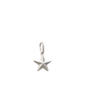 Pingente AG Estrela Diamantada 10mm  - G5 - 10mm x 18mm - 0.45gr