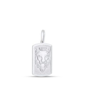 Pingente AG (S/ Envelhecer) Escapulario Leao de Juda  - G3 - 13mm x 29mm - 2.28gr