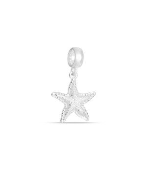 Pingente Berloque AG (Sem envelhecer) Estrela Mar Borda Torcida 13mm  - G5 - 15mm x 26mm - 1.34gr
