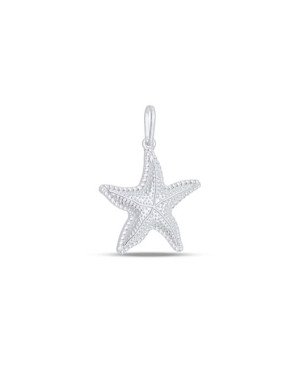 Pingente AG Estrela Mar Borda Torcida (S/ Envelhecer) - G3 - 21mm x 29mm - 1.51gr