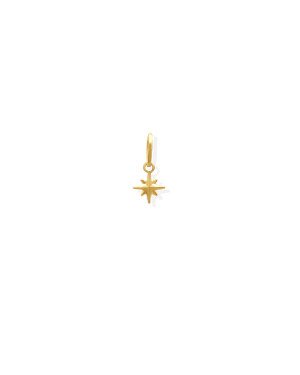 Pingente Estrela 8 Pontas Estampada 6mm  - 00 - 6mm x 6mm - 0.11gr