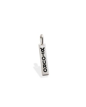 Pingente AG Placa Signo "Touro" - G5 - 4mm x 26mm - 0.73gr