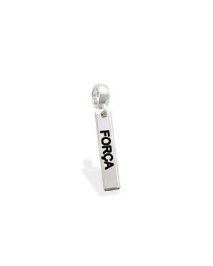 Pingente AG Berloque Placa "Forca" - G5 - 4mm x 28mm - 1.29gr
