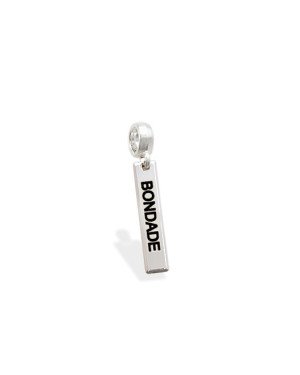 Pingente AG Berloque Placa "Bondade" - G5 - 4mm x 26mm - 1.26gr