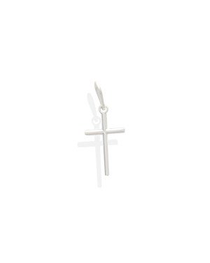 Pingente AG Cruz Palito 13,5mm - G5 - 9mm x 21mm - 0.31gr
