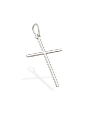 Pingente AG Cruz Palito 30mm - G3 - 19mm x 32mm - 0.77gr
