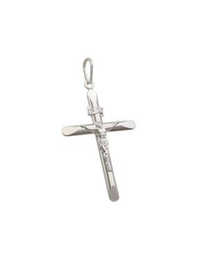 Pingente  AG Cruz Macica c/ Cristo  - G1 - 19mm x 38mm - 1.55gr