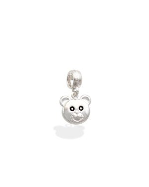Pingente AG Berloque Cabeca Urso Duplo 11x10 - G5 - 11mm x 19mm - 1.46gr