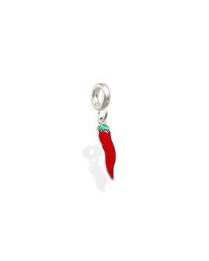 Pingente AG Berloque Pimenta Macica 15mm p/ Resina  - G5 - 4mm x 25mm - 1.17gr