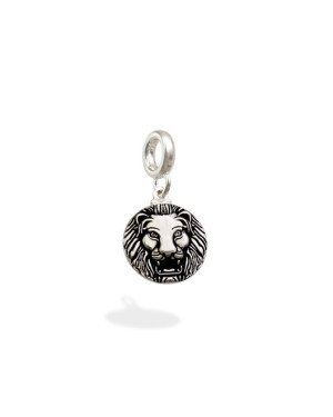 Pingente AG Berloque Medalha Leao 11mm (Resina 2 Lados) - G5 - 11mm x 21mm - 2.00gr