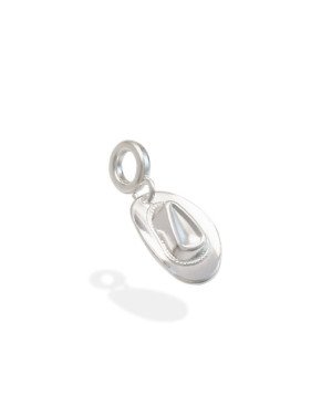 Berloque AG Berloque Chapeu Estampado  - G3 - 10mm x 24mm - 1.54gr