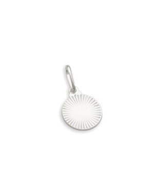 Pingente AG Medalha Diamantado 11mm - G3 - 11mm x 20mm - 0.62gr