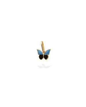 Pingente Borboleta 10 x 7.5mm p/ Resina (Azul e Preto) - 00 - 10mm x 12mm - 0.35gr