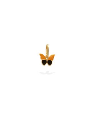 Pingente Borboleta 10 x 7.5mm p/ Resina (Amarelo e Preto)  - 00 - 10mm x 12mm - 0.36gr