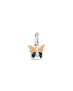 Pingente AG Borboletinha Estampada p/ Resina (Amarelo e Preto) - G6 - 9mm x 13mm - 0.41gr