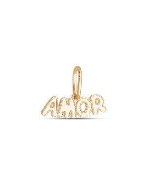 Pingente Amor Liso 5mm Bordas c/ Bolinhas - 00 - 10mm x 7mm - 0.49gr