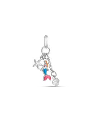Pingente AG Cacho c/ Estrelar/ Concha/ Sereia c/ Resina - G5 - 10mm x 29mm - 1.02gr