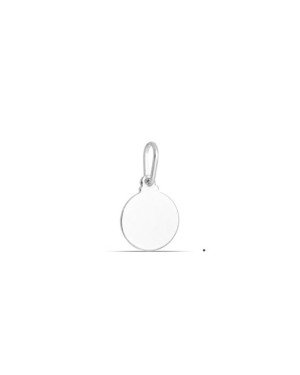 Pingente AG Redondo Liso 11mm - G3 - 11mm x 18mm - 0.87gr