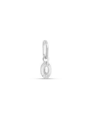 Pingente AG Oval 6mm Botao Diamantado  - G5 - 4mm x 13mm - 0.21gr