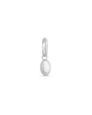 Pingente AG Oval 6mm Liso  - G5 - 4mm x 13mm - 0.20gr