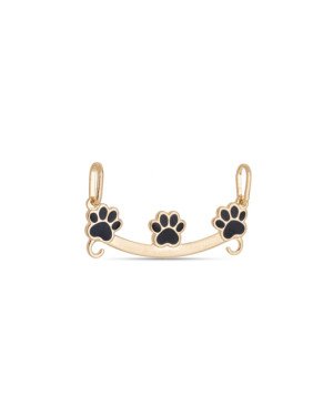 Pingente Canga c/ 3 Patas Lisa p/ Resina  - 00 - 29mm x 16mm - 1.01gr