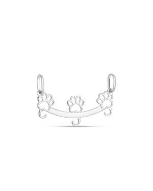 Pingente AG Canga 29mm c/ 3 Patas Vaz p/ 3 Argolas - G3 - 29mm x 16mm - 0.70gr