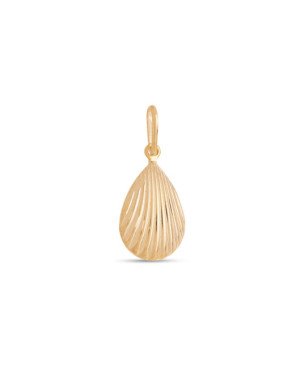 Pingente Gota Textura Onda 15mm - 00 - 11mm x 24mm - 0.90gr