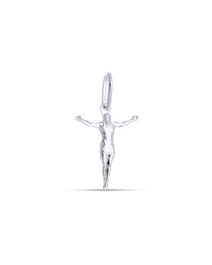 Pingente AG Cristo Macico 16mm - G3 - 15mm x 25mm - 0.67gr