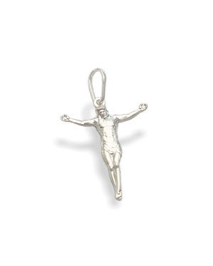 Pingente AG Cristo Macico 25mm - G1 - 23mm x 33mm - 2.07gr