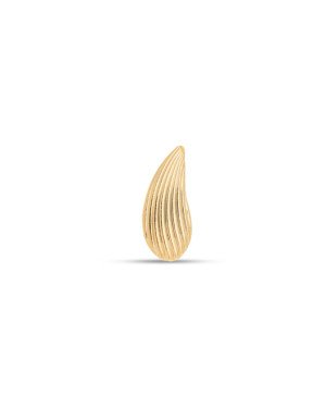Pingente Passante Gota 14mm Abaulada Onda  - 00 - 7mm x 15mm - 0.60gr