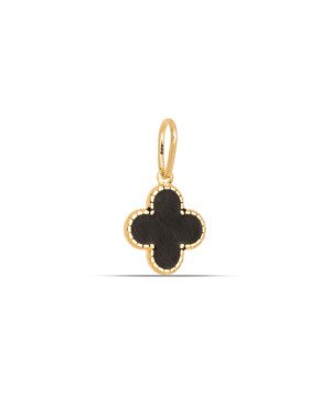 Pingente Trevo 12mm Borda Redonda Torcida (Resina) - 00 - 12mm x 21mm - 0.70gr