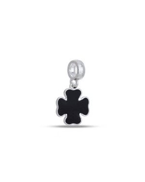Pingente AG Berloque Trevo 12mm p/ Resina (Riscado Verso) - G3 - 12mm x 24mm - 1.41gr