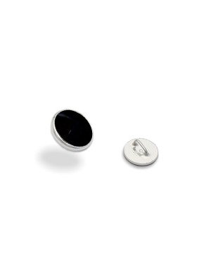 Pingente AG Passante Cabuchao 8mm c/ Resina  - G5 - 8mm x 8mm - 0.78gr