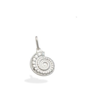 Pingente AG Redondo 13mm Caracol - G1 - 12mm x 21mm - 0.87gr