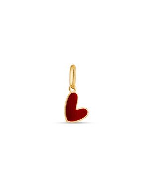 Pingente Coracao Irregular 8mm p/ Resina - 00 - 11mm x 17mm - 0.40gr