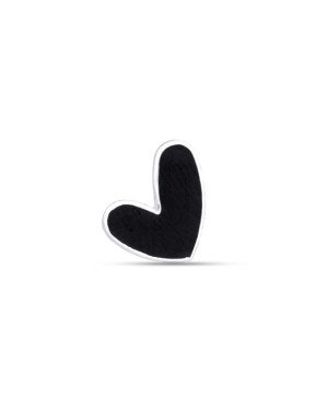 Pingente AG Passante Coracao Irregular 8mm p/ Resina - G5 - 9mm x 8mm - 0.26gr