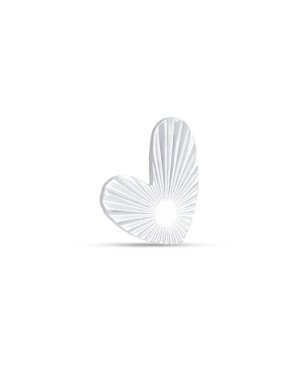 Pingente AG Passante Coracao Irregular 10mm Diamantado - G5 - 10mm x 11mm - 0.45gr