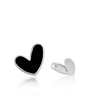 Pingente AG Passante Coracao irregular 10mm p/ Resina  - G5 - 10mm x 11mm - 0.43gr