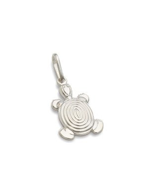 Pingente AG Tartaruga 16mm Aspiral - G1 - 11mm x 26mm - 0.86gr